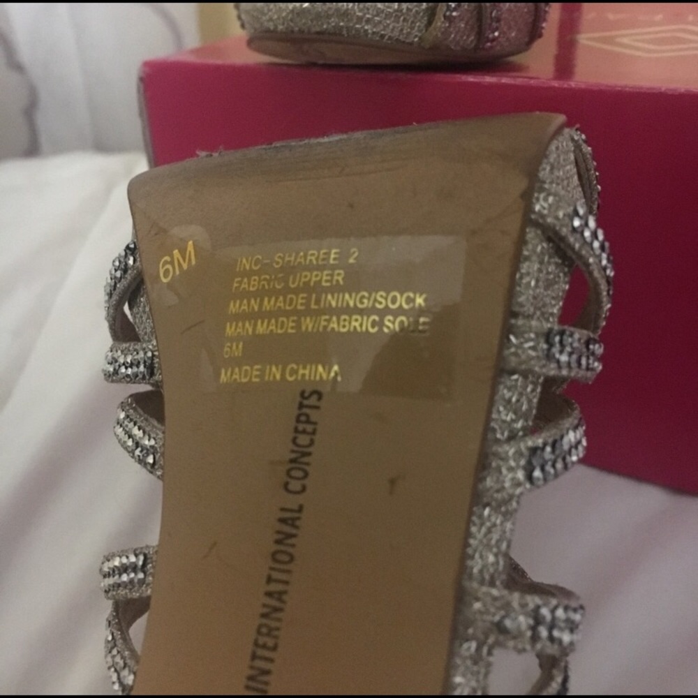 Gold Rhinestone Heels - Picture 8 of 8
